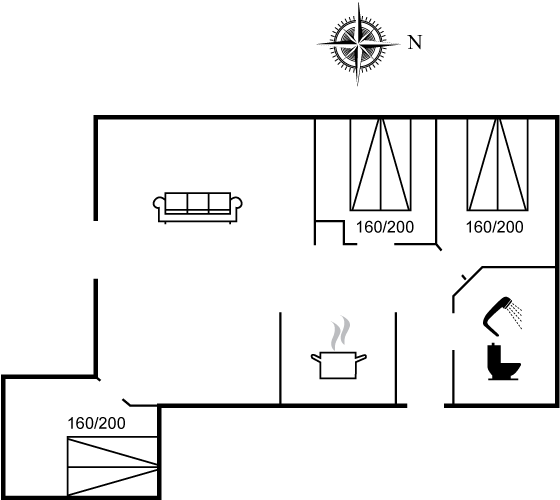 Grundriss Ferienhaus 11-3202 in Nr. Lyngby