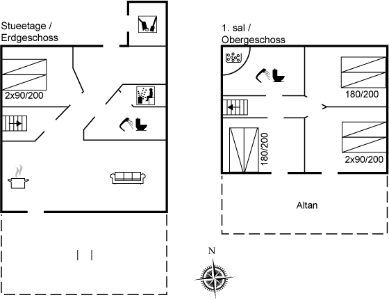 Grundriss Ferienhaus 11-4297 in Lökken