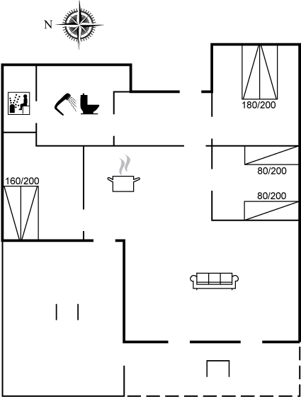 Grundriss Ferienhaus 11-4477 in Lökken