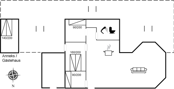 Grundriss Ferienhaus 11-4555 in Lökken