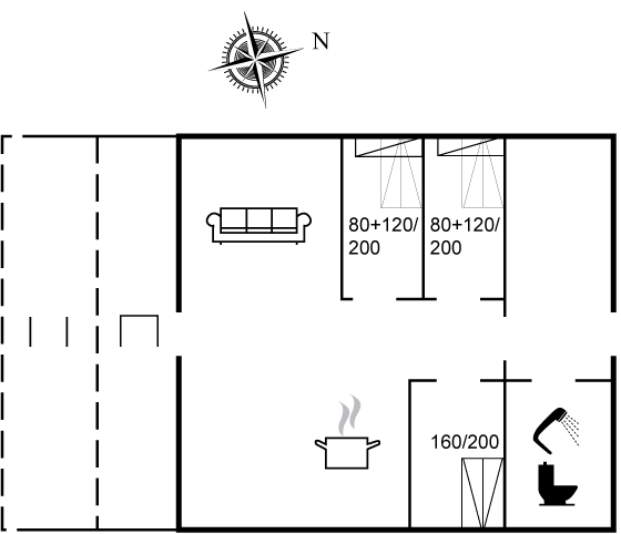 Grundriss Ferienhaus 11-4577 in Lökken