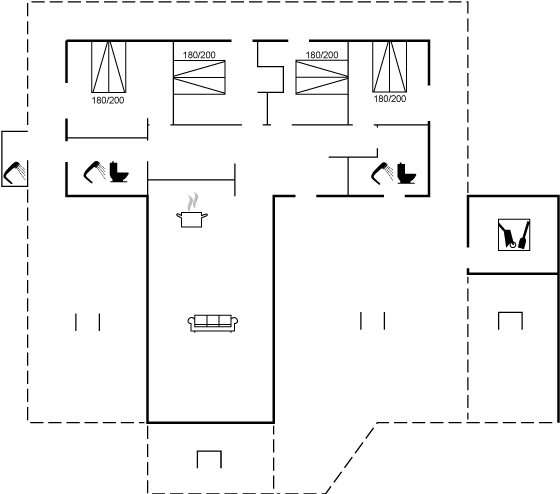 Grundriss Traumhaftes Ferienhaus in Løkken – Meer, Sauna und Komfort!