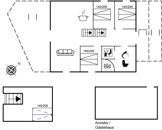 Grundriss Ferienhaus 11-4597 in Lökken