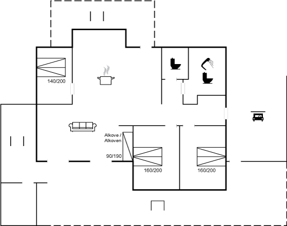 Grundriss Ferienhaus 11-4609 in Lökken