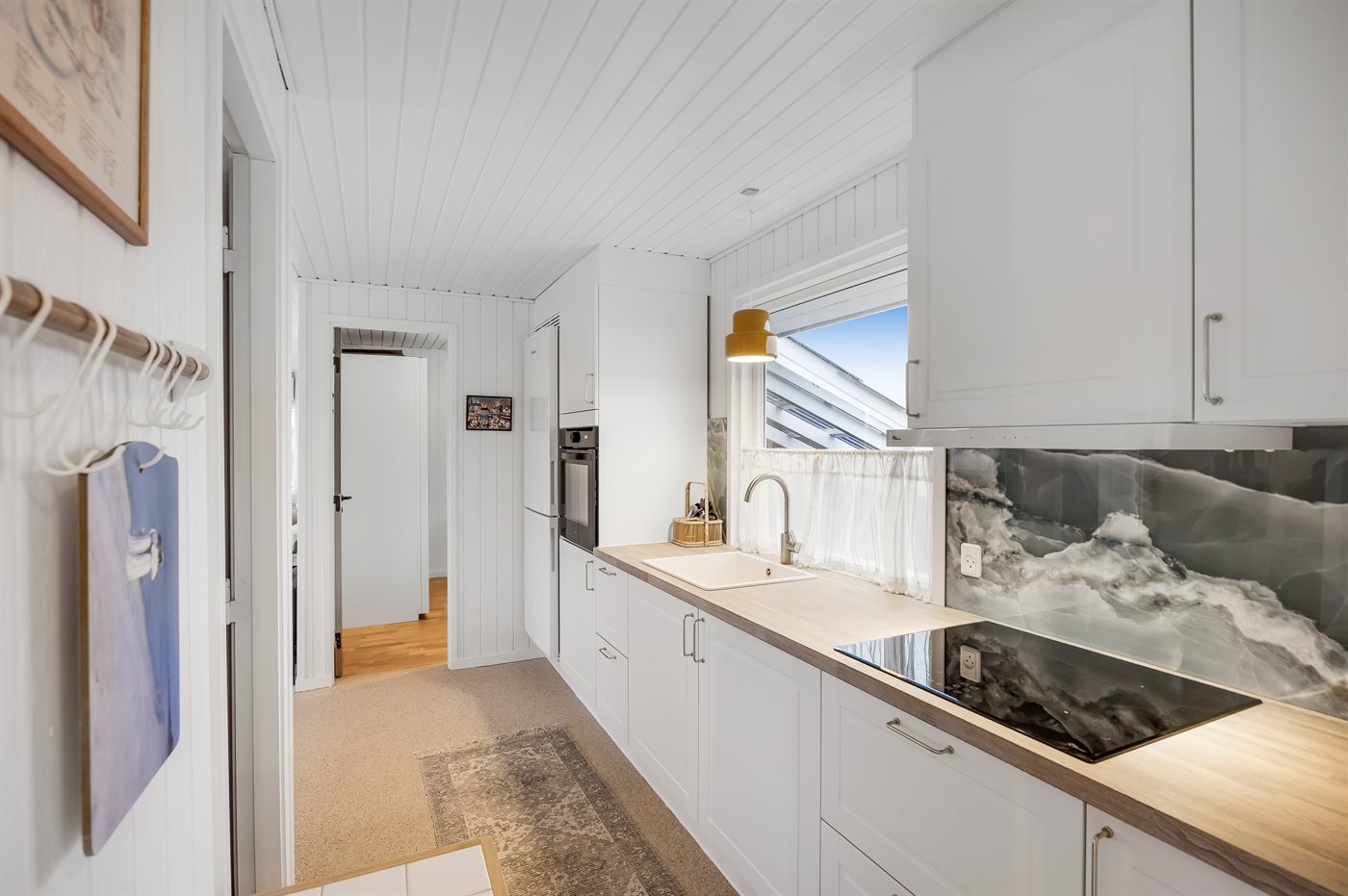 Strandnahes Ferienhaus mit Sauna, Meerblick & Kamin in Lökken - Bild 4