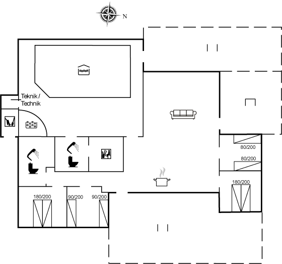 Grundriss Ferienhaus 12-0197 in Grönhöj