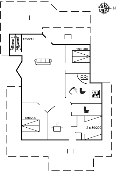 Grundriss Ferienhaus 12-0202 in Grönhöj