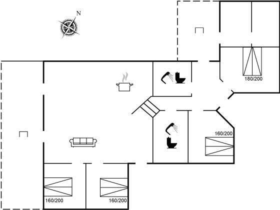 Grundriss Ferienhaus 12-0457 in Grönhöj