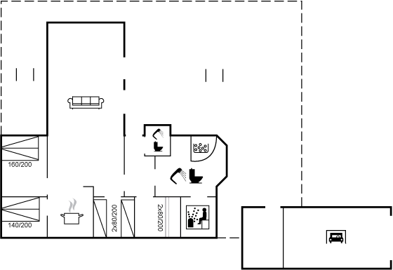 Grundriss Ferienhaus 12-0538 in Grönhöj