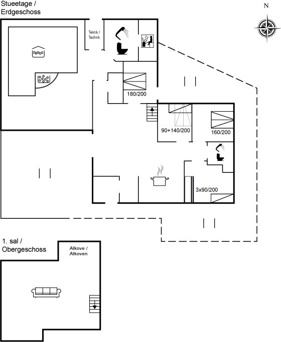 Grundriss Ferienhaus 12-4588 in Grönhöj