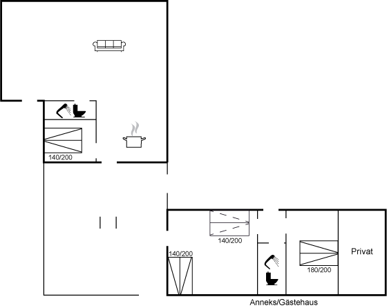 Grundriss Ferienhaus 13-0023 in Saltum