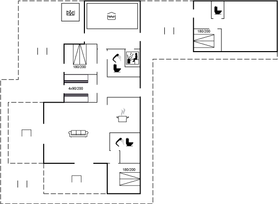 Grundriss Ferienhaus 13-0466 in Saltum