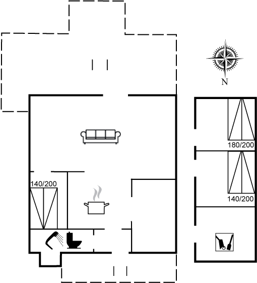 Grundriss Ferienhaus 14-0529 in Blokhus
