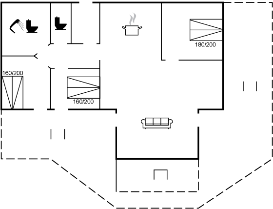 Grundriss Ferienhaus 14-0801 in Blokhus