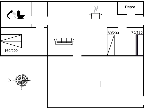 Grundriss Ferienhaus 15-0273 in Rödhus
