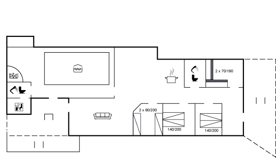 Grundriss Ferienhaus 17-1054 in Klitmöller