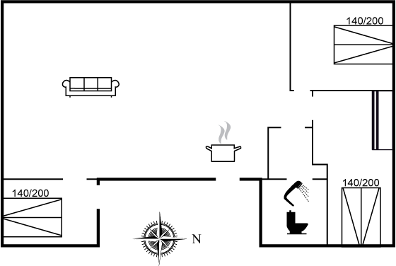 Grundriss Ferienhaus 17-1104 in Klitmöller