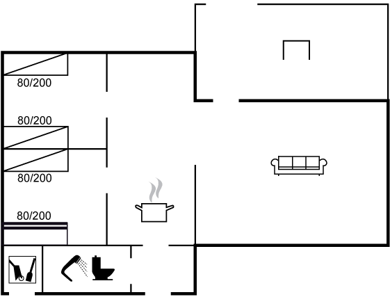 Grundriss Ferienhaus 17-1207 in Klitmöller