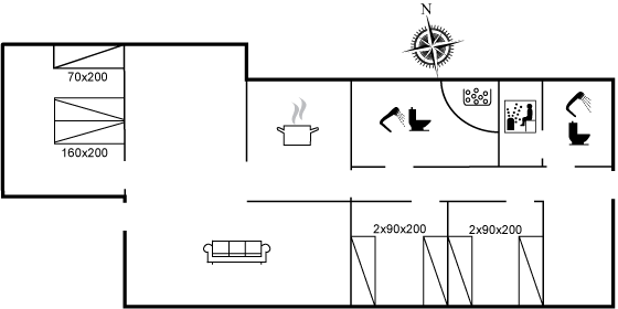 Grundriss Ferienhaus 17-1292 in Klitmöller