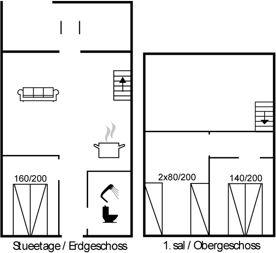 Grundriss Ferienhaus 18-3137 in Agger