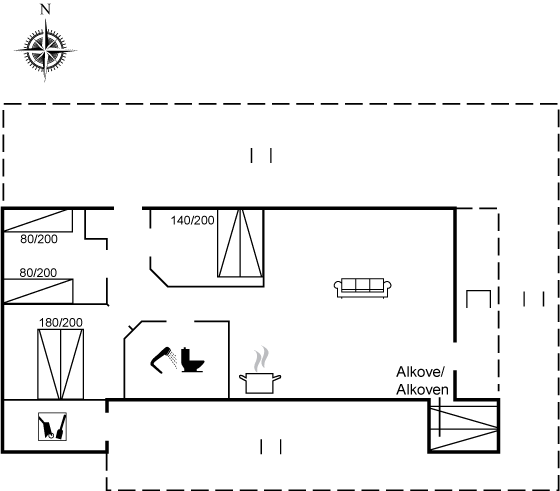 Grundriss Ferienhaus 20-1567 in Gjellerodde