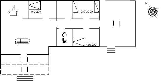 Grundriss Ferienhaus 20-2024 in Vejlby Klit