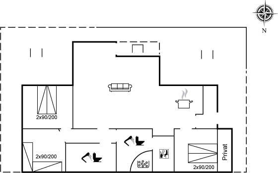 Floor plan_Holiday home_20-2208