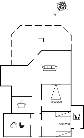 Grundriss Ferienhaus 20-3039 in Ferring