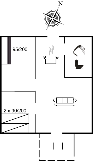 Grundriss Ferienhaus 20-3061 in Bovbjerg