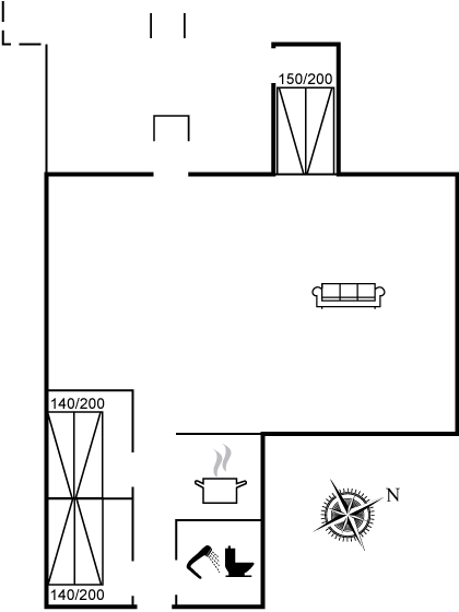 Grundriss Entspannung pur: Dein Ferienhaus am Fjord in Ulfborg!