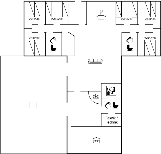 Grundriss Dein Traumurlaub: Geräumiges Ferienhaus mit Pool in Ulfborg!