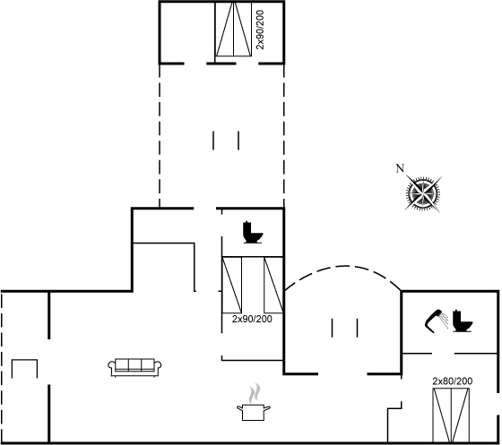 Grundriss Entspannung Pur: Dein Ferienhaus in Ringkøbing wartet!