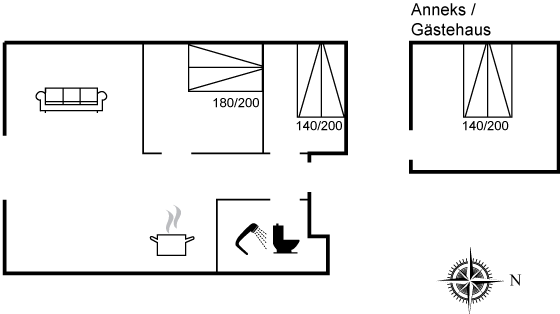 Grundriss Ferienhaus 22-1324 in Söndervig