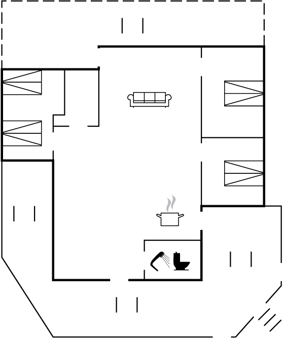 Grundriss Ferienhaus 22-1329 in Söndervig