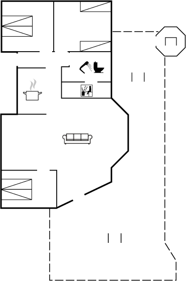 Grundriss Urlaubsparadies in Lodbjerg Hede – Entspannung und Spaß!