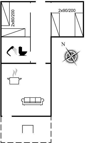 Grundriss Ferienhaus 22-1382 in Söndervig