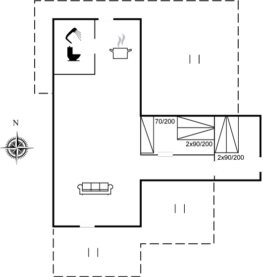 Grundriss Ferienhaus 22-2669 in Klegod