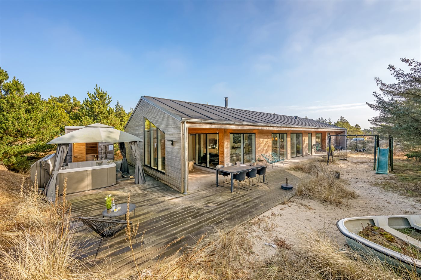 Bjerregaard Ferienhaus mit Hund – 8 Pers., nah am Strand