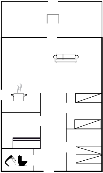Grundriss Ferienhaus 24-2110 in Skaven Strand