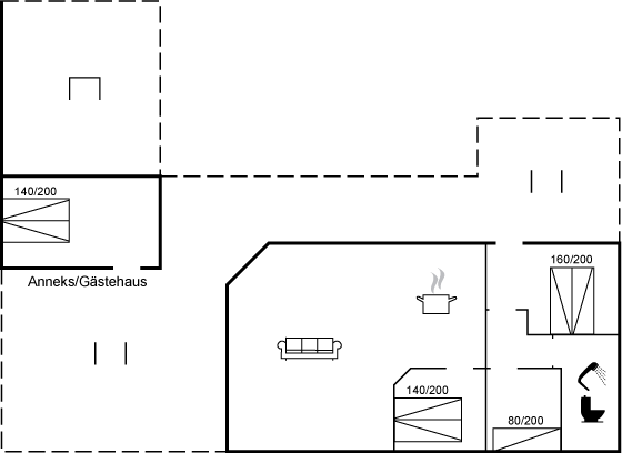 Grundriss Ferienhaus 24-2131 in Skaven Strand