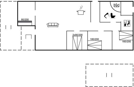 Grundriss Ferienhaus 24-2133 in Skaven Strand