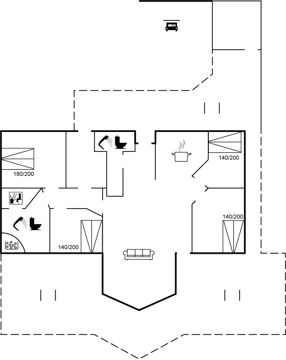 Grundriss Ferienhaus 25-2092 in Jegum