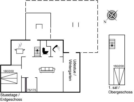 Grundriss Ferienhaus 25-5169 in Vejers Strand