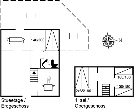 Grundriss Ferienhaus 25-5214 in Vejers Strand