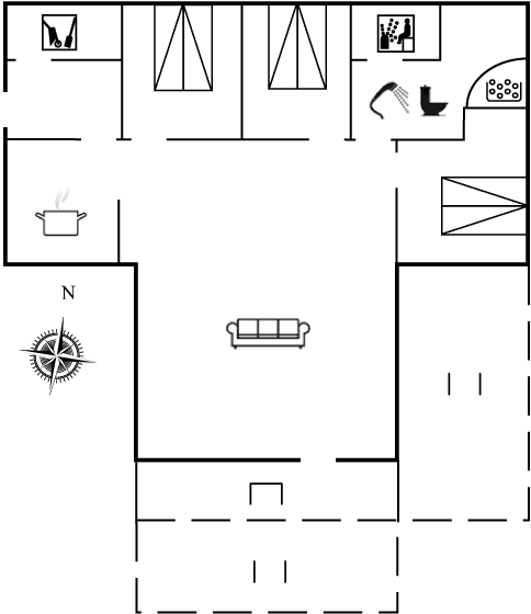 Grundriss Ferienhaus 26-0485 in Blavand