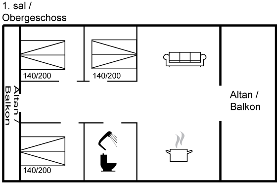 Grundriss Ferienhaus 26-0814 in Blavand