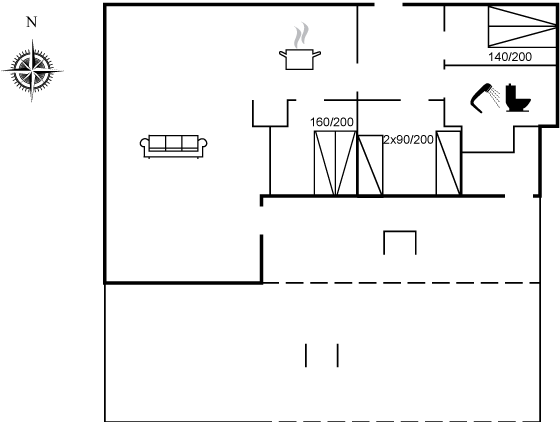Grundriss Ferienhaus 26-0820 in Blavand