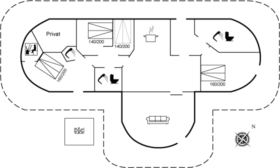 Grundriss Ferienhaus 26-0828 in Blavand