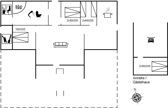 Grundriss Ferienhaus 26-0924 in Blavand