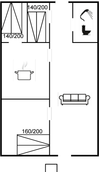 Grundriss Ferienhaus 26-3093 in Blavand